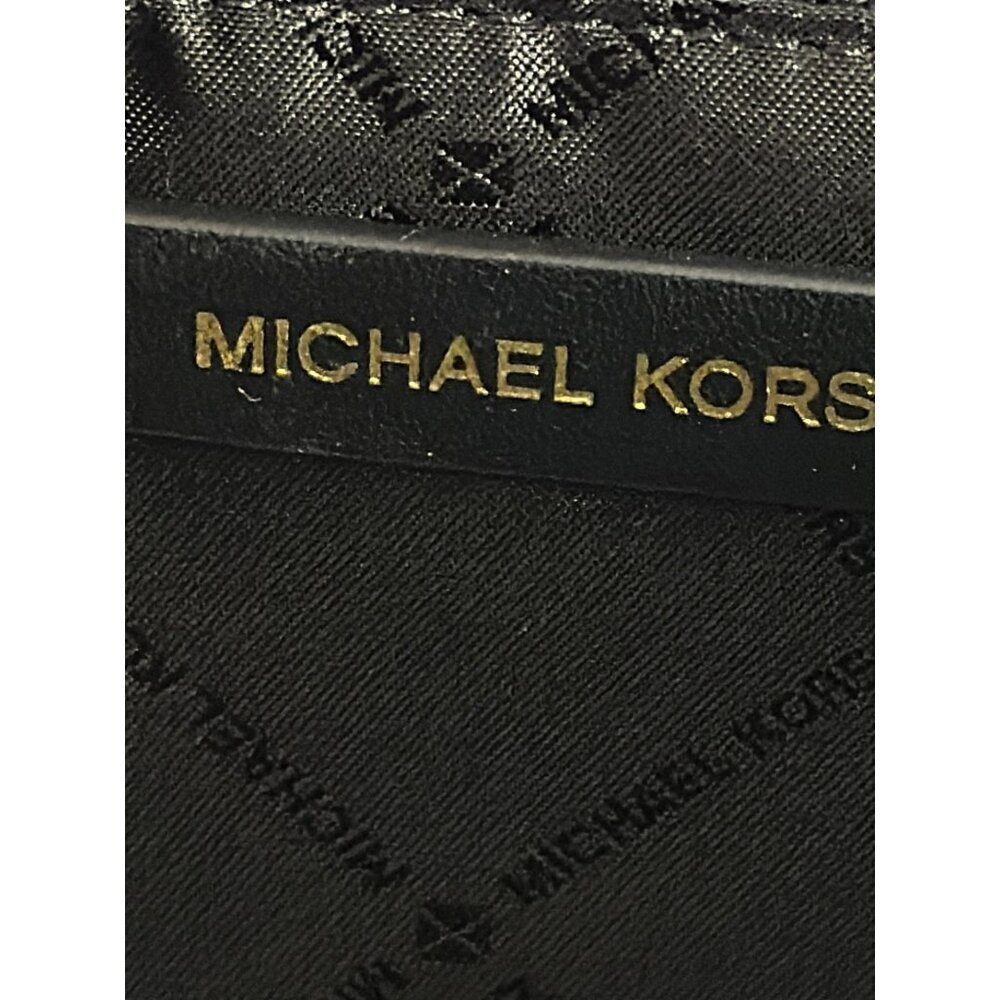 Michael Kors Black Saffiano Leather Tote Gold Hardware MK Logo Charm NWT - Picture 8 of 11